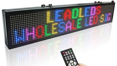 40x6 inch Remote Control font b LED b font Sign SMD RGB Full Color Can partition