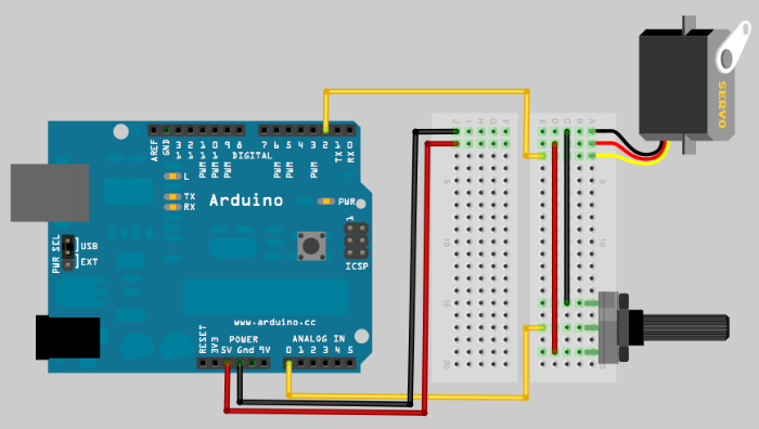 pot servo circuit