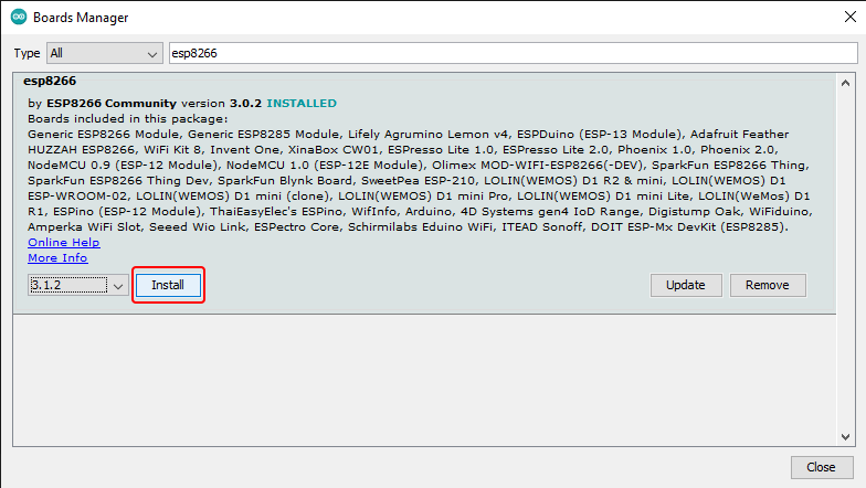 how to use esp8266 esp32 with arduino ide 9