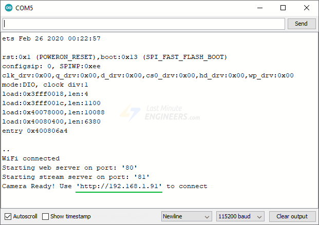 03 ESP32 CAM IP Address