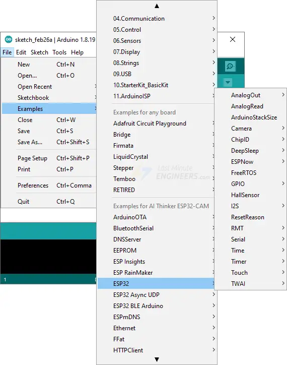06 Arduino IDE ESP32 CAM