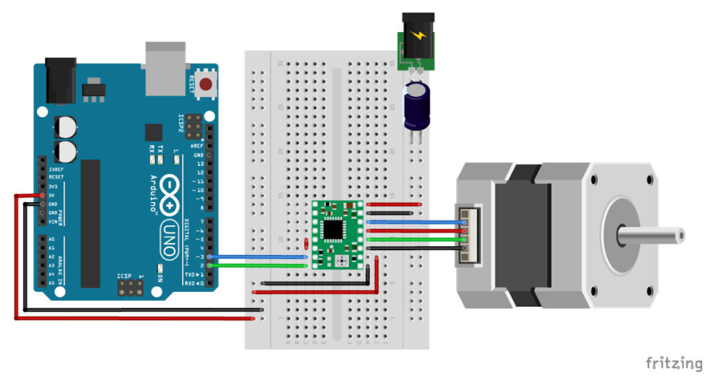 A4988 Arduino stepper motor wiring schematic diagram pinout 1 1024x551 1