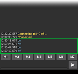 Send ON OFF Messages to Control Relay 1