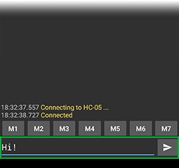 Send a Message from App to HC05