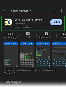 Serial Bluetooth Terminal App