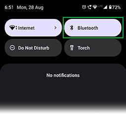 Turn Mobile Bluetooth on