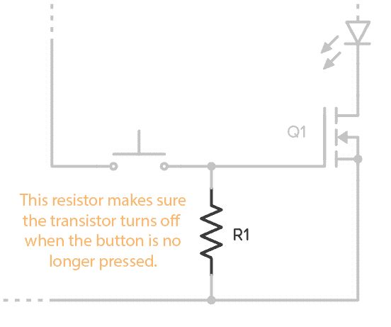 ترانزیستور چیست و چگونه کار میکند؟ 11 MOSFET circuit gate pull down resistor