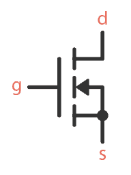 ترانزیستور چیست و چگونه کار میکند؟ 9 MOSFET n channel symbol 1