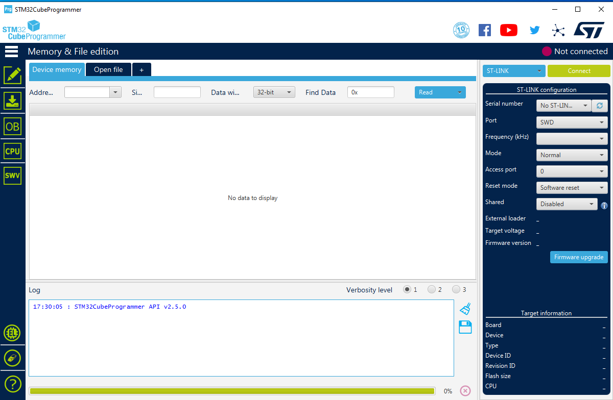 چگونه برد STM32F401/F411 Black Pill را با Arduino IDE برنامهریزی کنیم؟ 9 STM32CubeProg