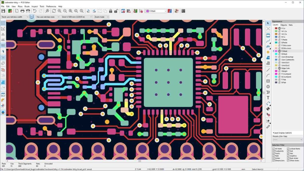 راهنمای جامع انتخاب نرم افزار طراحی PCB: از آلتیوم تا KiCad 3 KiCad PCB Design Software Simulation View 1024x576 1